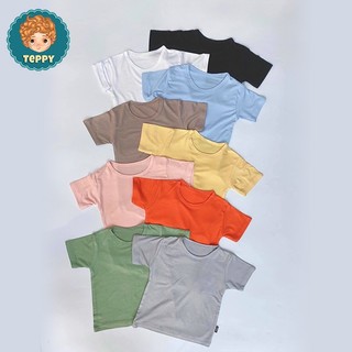 Áo thun trơn basic tay ngắn cho bé trai, bé gái (9 màu)