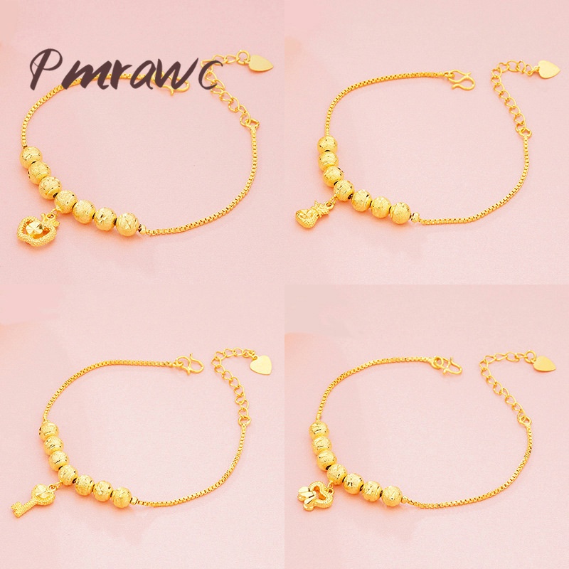 Pmrawc | Vòng Tay May Mắn Mạ Vàng 24K FS144