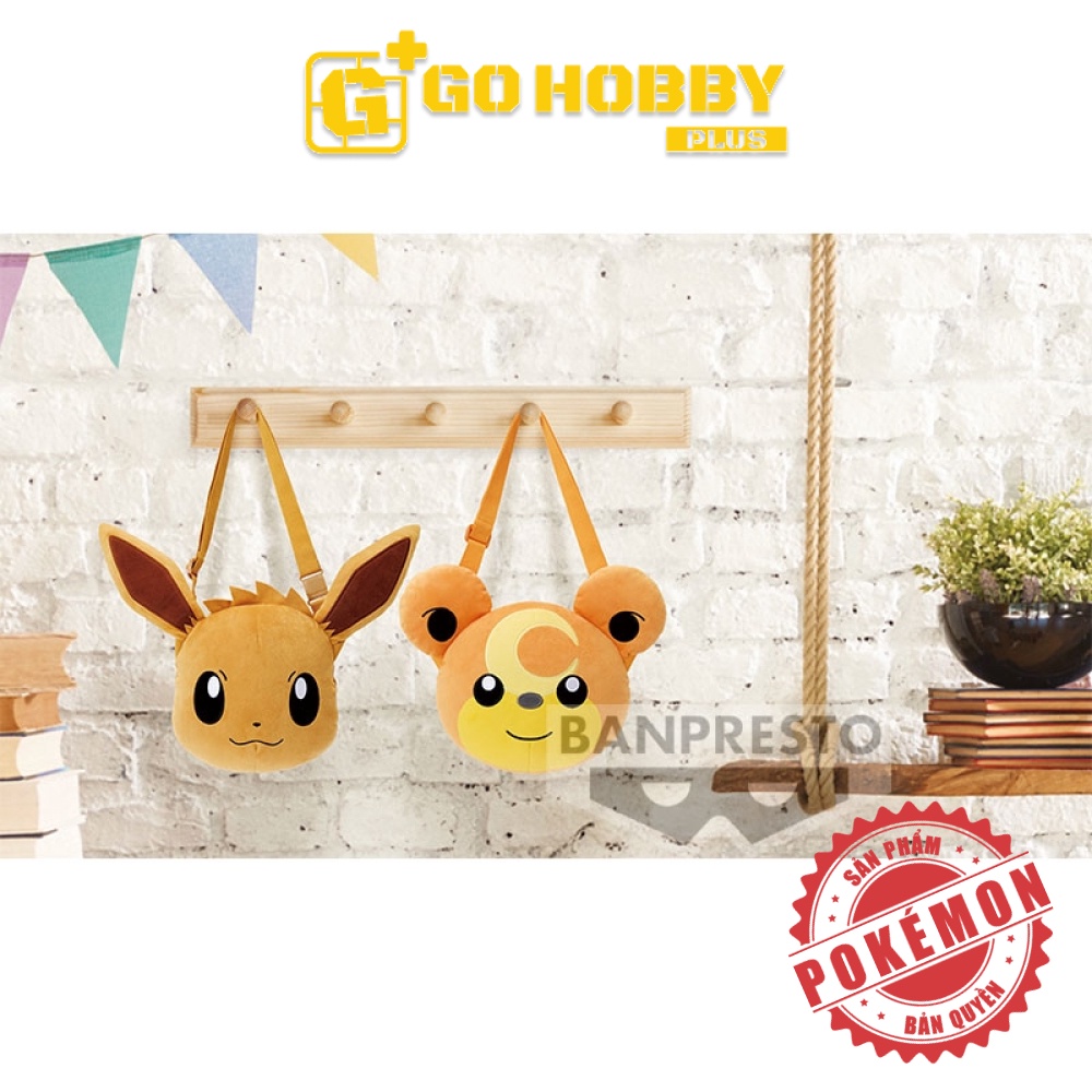 BANPRESTO | Túi đeo thú bông Eievui - Himeguma | POKÉMON PLUSH SHOULDER BAG～EEVEE･TEDDIURSA～～