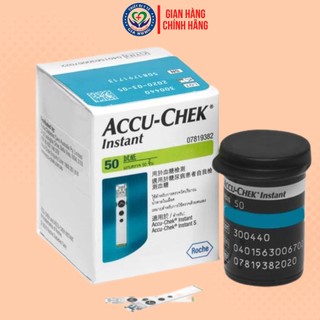 Que thử đường huyết cho máy accu check instant - hộp 25 que - hộp 50 que