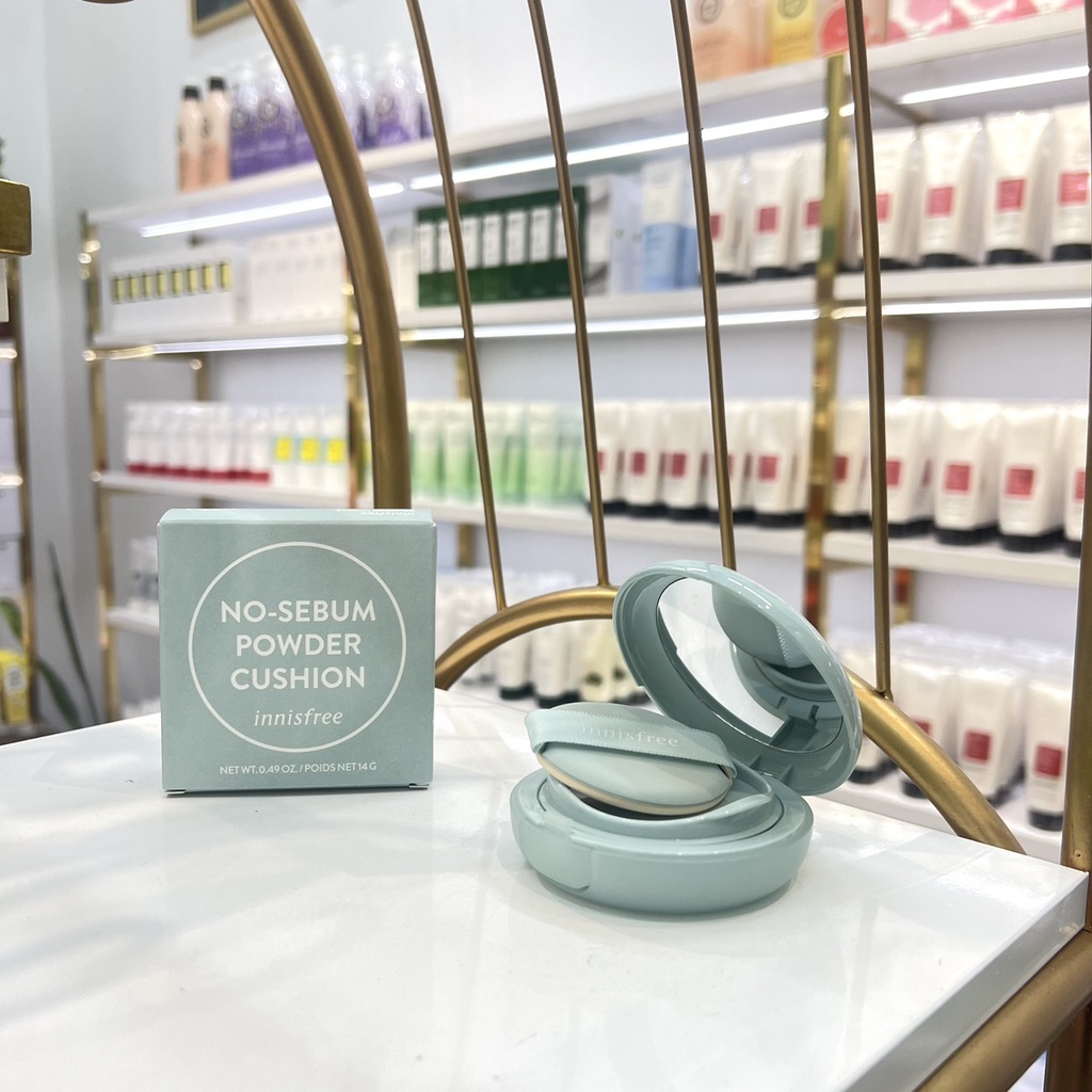 (CÓ BILL) Phấn Nước Kiềm Dầu INNISFREE No Sebum Powder Cushion 14g SPF 29 PA++