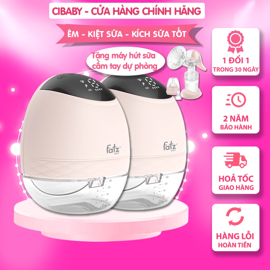 BH 24 tháng Máy hút sữa không dây Fatz Baby Freemax 4 Plus FB1277RH