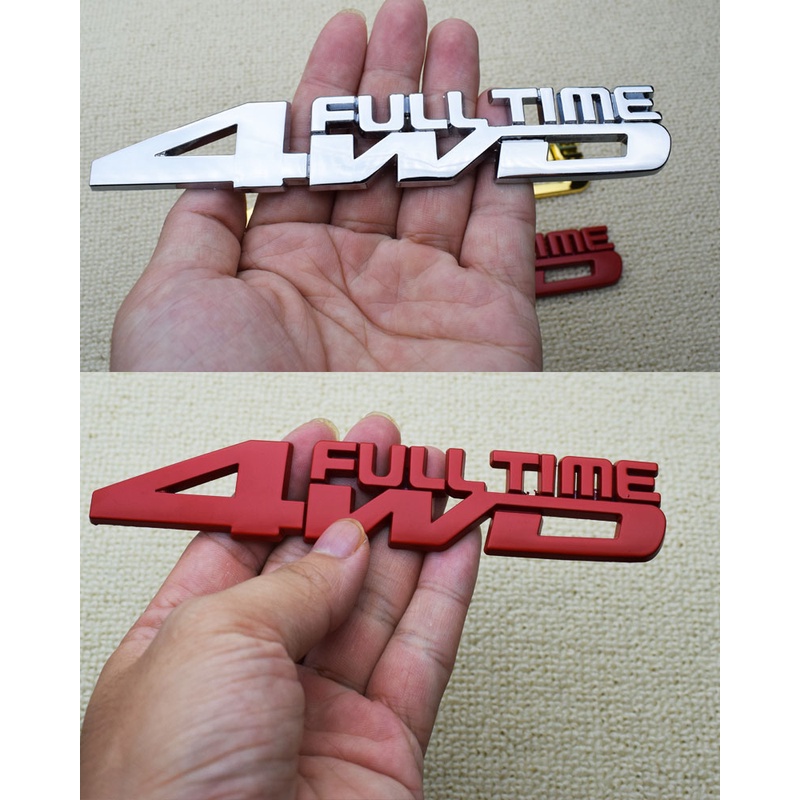 Miếng Dán Trang Trí Xe Hơi Địa Hình Bốn Bánh Bằng Kim Loại Dày 4wd Tiêu Chuẩn Bốn Bánh Họa Tiết Lưới