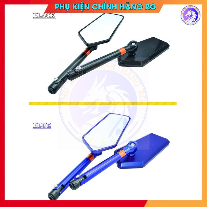 Kính chiếu hậu xe máy rizoma xéo nhôm cnc