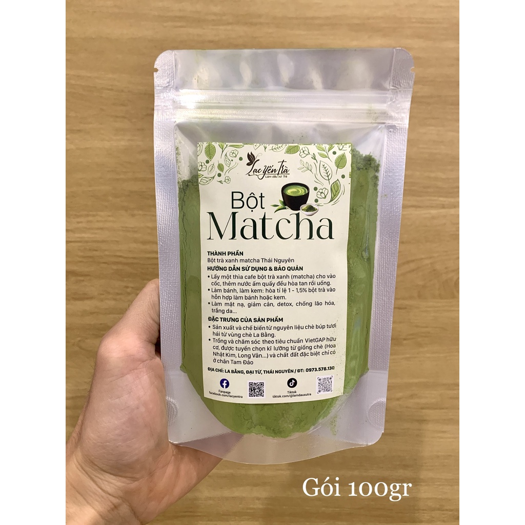 Matcha Bột Trà Xanh Yencanvas nguyên chất 50g - 100g