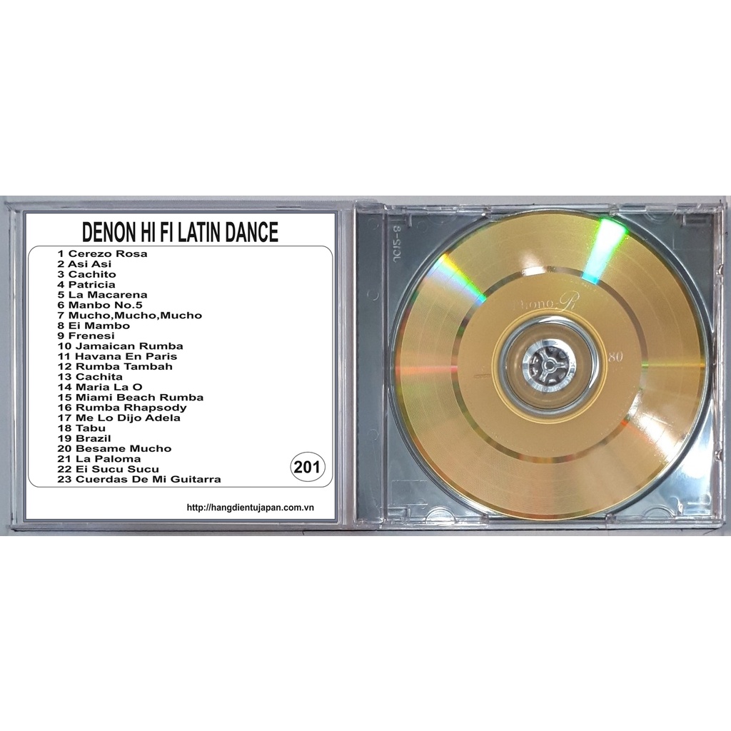 ĐĨA CD201 -DENON HI FI LATIN DANCEchất lượng cao