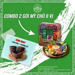 Combo 2 mỳ 8 vị tặng gáo dừa và thìa gỗ