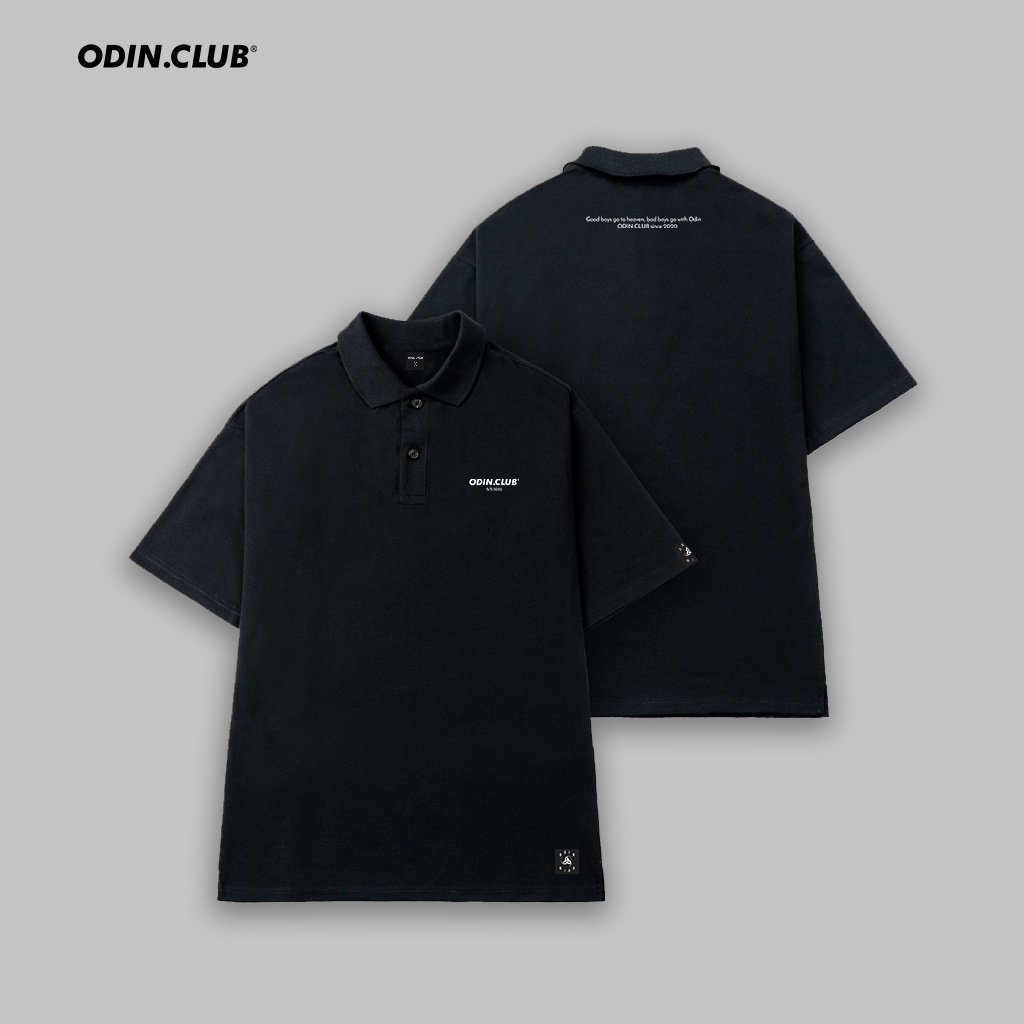 ÁO POLO OVERSIZE ODIN CLUB, ÁO PHÔNG CỘC TAY CÓ CỔ FORM RỘNG NAM NỮ ODIN, LOCAL BRAND ODIN CLUB PL03-Odin