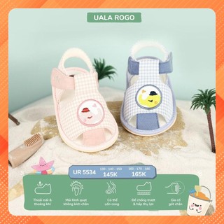 Dép tập đi đế cao su non cao cấp uala rogo ur5534
