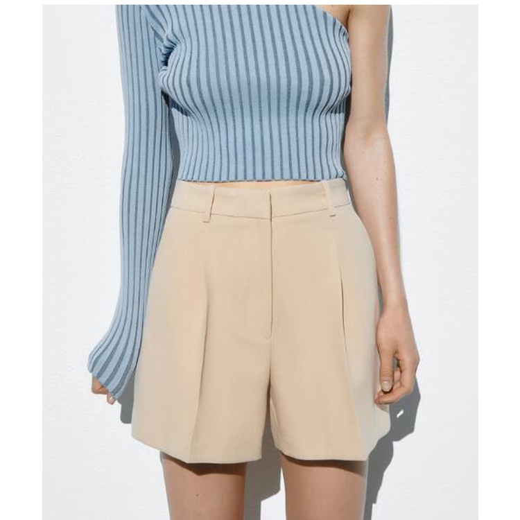 Quần Short Xếp Ly Hai Màu Phong Cách Zara 2023 Dễ Phối Đồ1478030