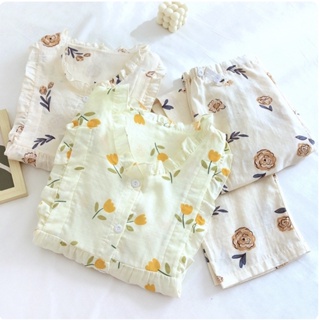 Bộ Pijama mặc bầu và sau sinh thô đũi dài tay- mẫu mới nhất 