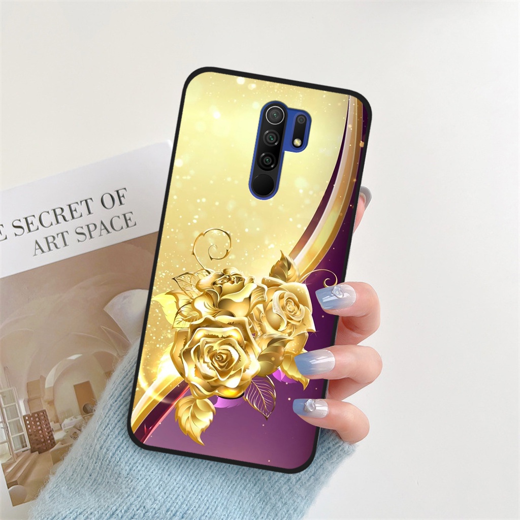 Ốp lưng Xiaomi Redmi Note 8 Pro / Redmi 9, ốp điện thoại xiaomi hình hoa, hươu nai sang trọng
