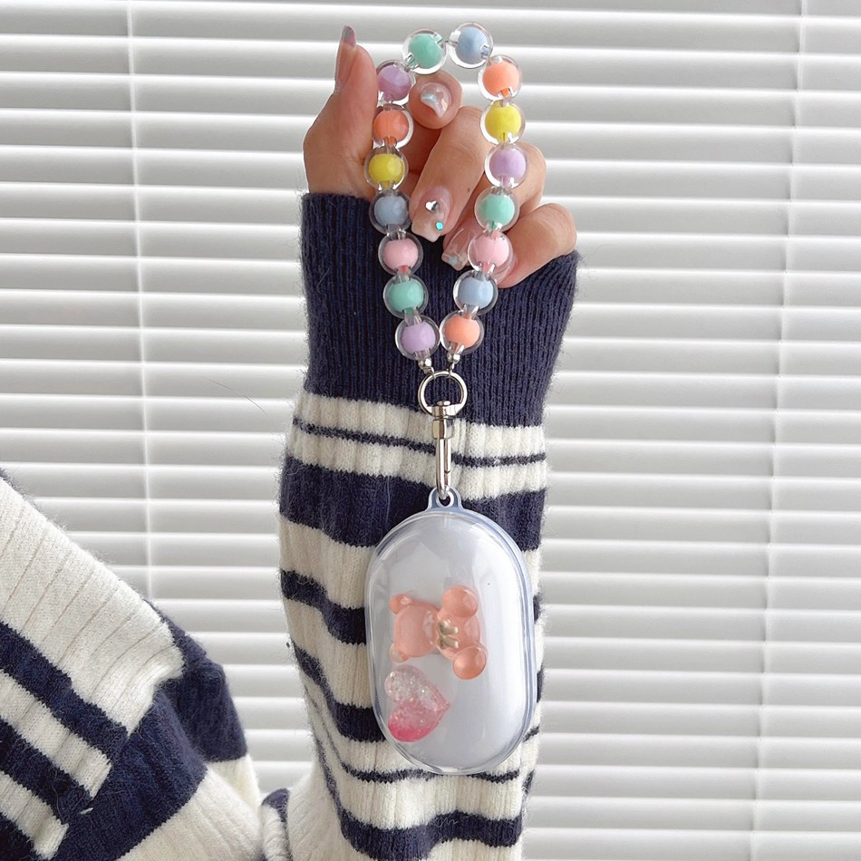 Vỏ Bảo Vệ Hộp Sạc Tai Nghe Samsung Galaxy buds plus / buds live / buds 2 Pro / buds Pro Bằng Silicon Trong Suốt Họa Tiết Hoạt Hình Dễ Thương