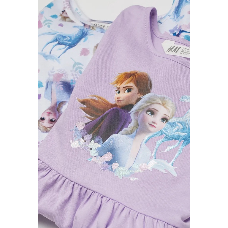 Set 2 váy dài tay Elsa HM H&M_hàng chính hãng authentic UK US