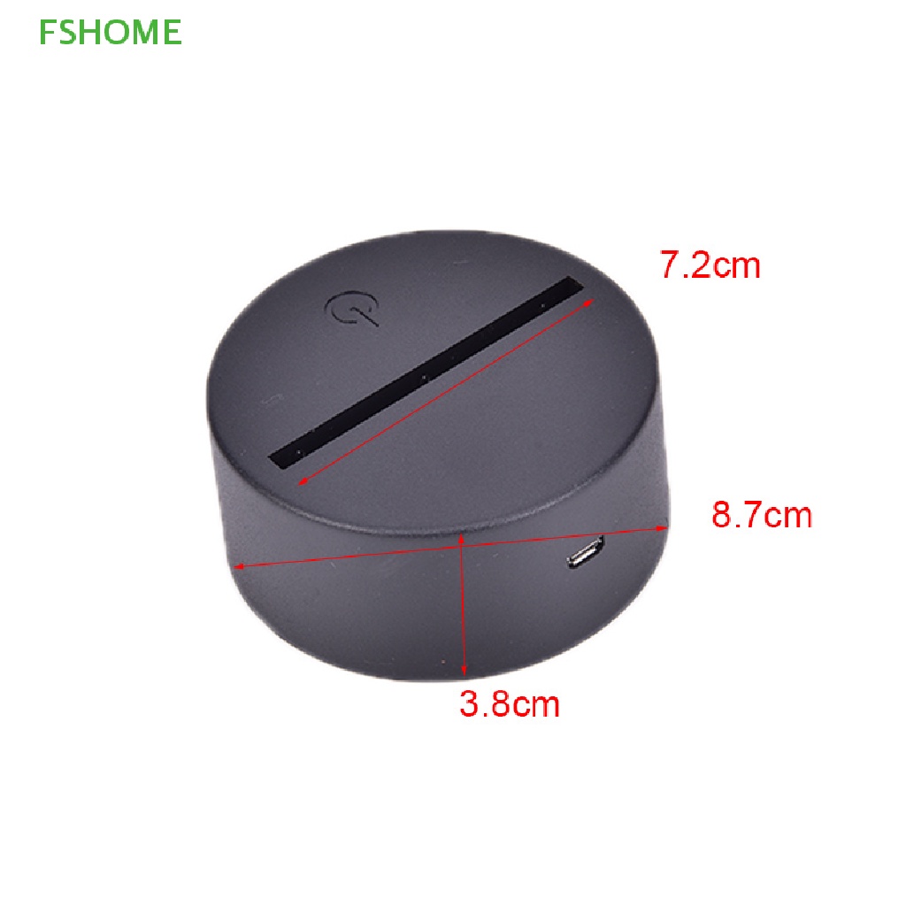 Đế Đèn LED 3D 7 Màu Kèm Cáp USB Tiện Dụng Mới