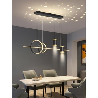 Đèn thả bàn ăn 3 chế độ ánh sáng phong cách Bắc Âu sang trọng T04 - BH 1 năm; đèn thả decor cao cấp