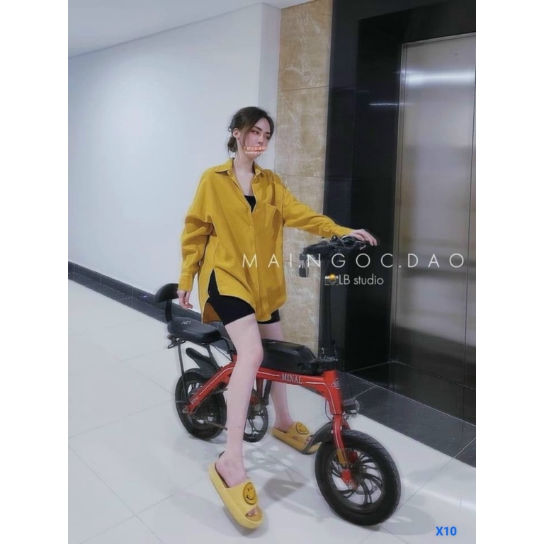 (HÀNG MỚI) MUA ĐI CHỜ CHI - SET 3IN1 PORIP KHOÁC DŨI TAY DÀI FORM RỘNG MÀU VANGF MIX QUẦN NGẮN ĐEN CỰC NĂNG ĐỘNG ĐI CHƠI