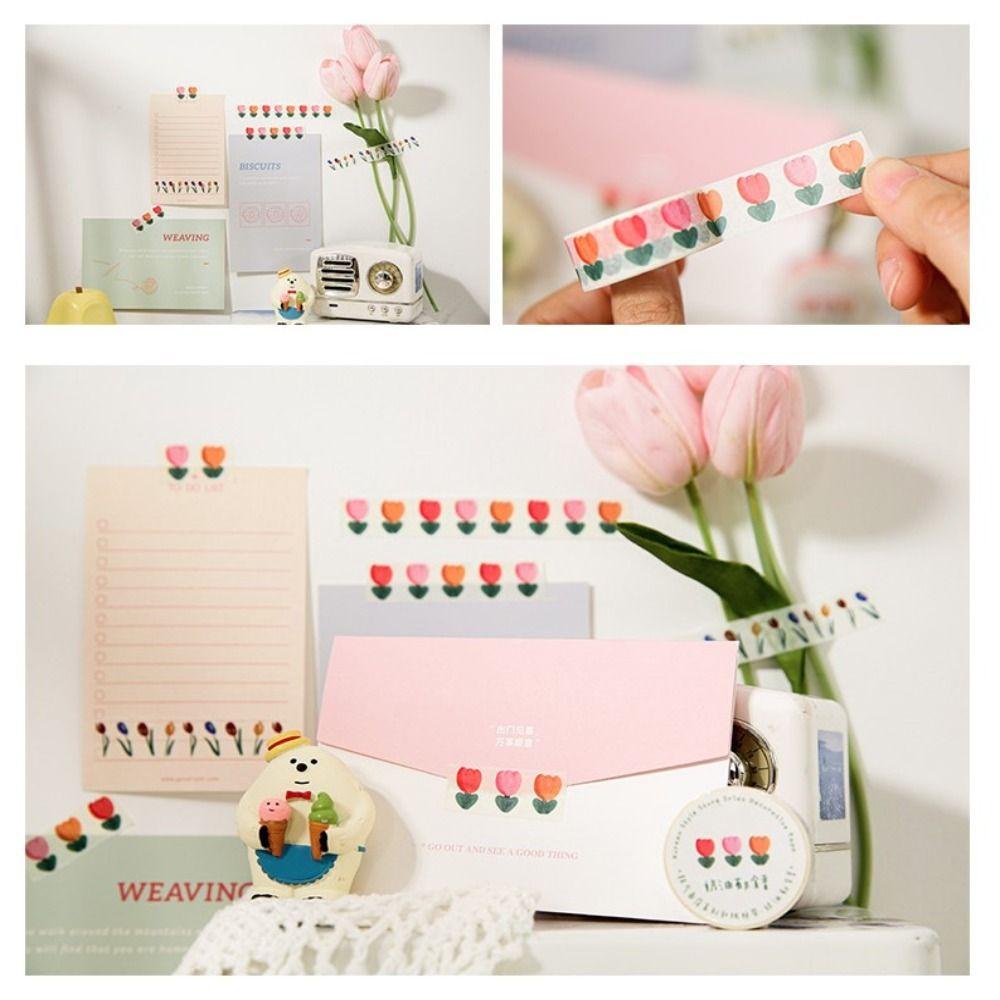 Miếng Dán PET Họa Tiết Trái Tim Dễ Thương Dùng Trang Trí Sổ Tay DIY