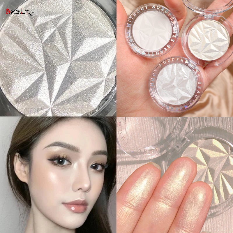 Bảng Phấn Bắt Sáng MISS BEAUTY 3 Màu Kim Cương Lấp Lánh Lâu Trôi