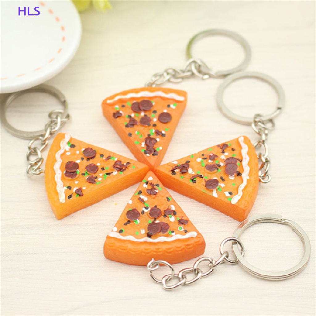 Set 1 / 6 Móc Khóa Hình Bánh Pizza Dễ Thương