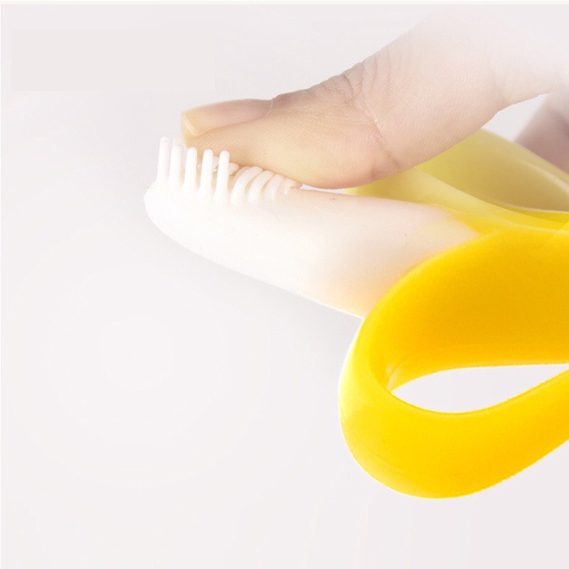 Gặm nướu Silicon Kichilachi hình hươu và chuối mềm mại, an toàn cho bé