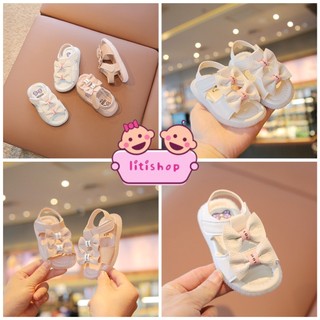 Sandal Đính Nơ Chống Trượt Cho Bé Gái 1-2 Tuổi
