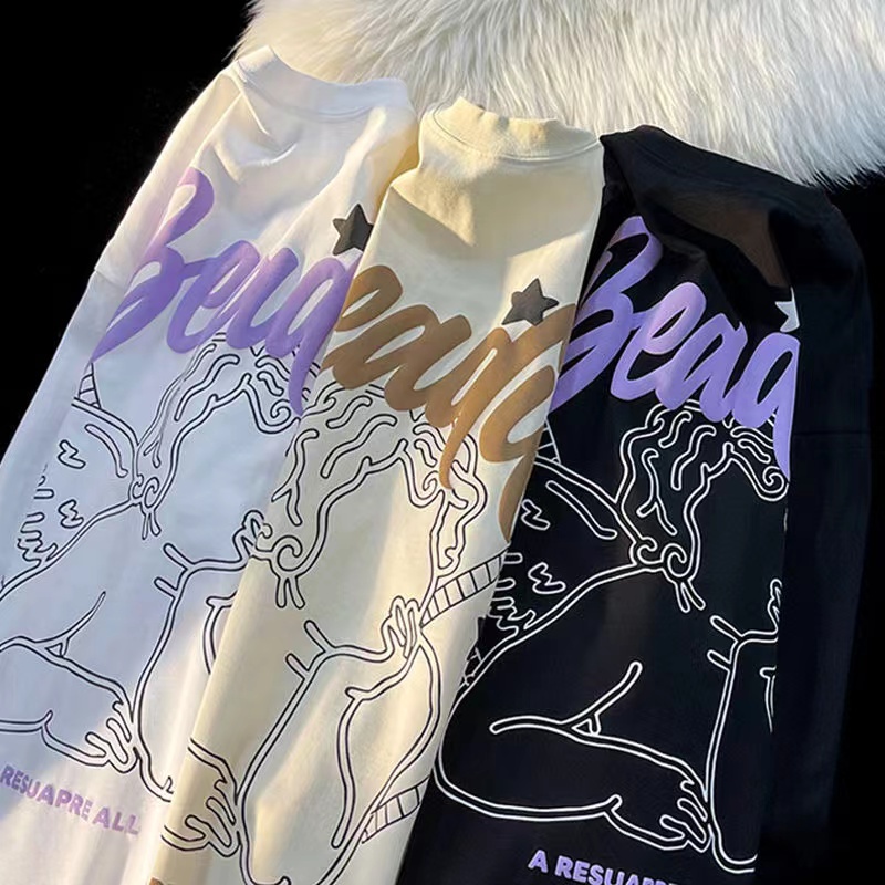 NRVP Áo Thun 100% Cotton Tay NgắN Plus Size Cho Nam Và Nữ