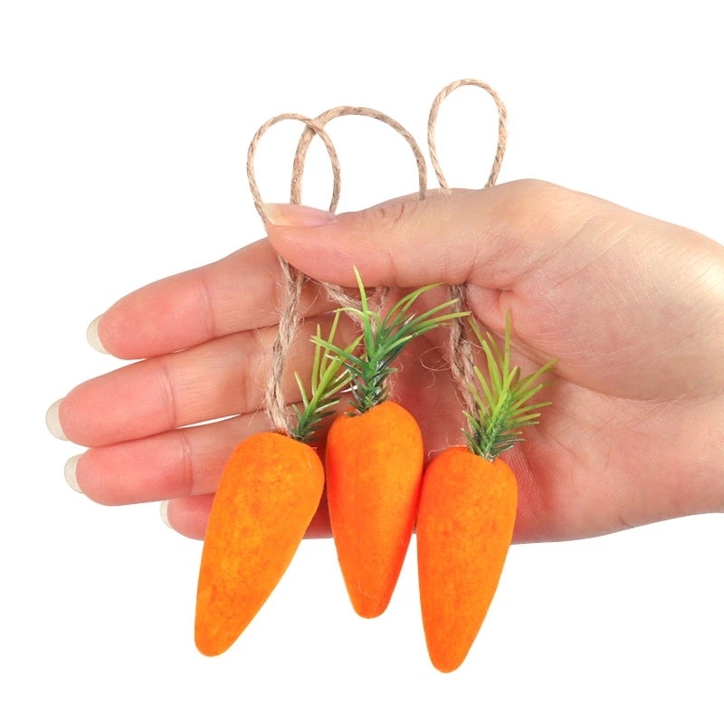 Bộ 5 Cà Rốt Mini Bằng Xốp Để Trang Trí Cho Lễ Phục Sinh Tiện Dụng