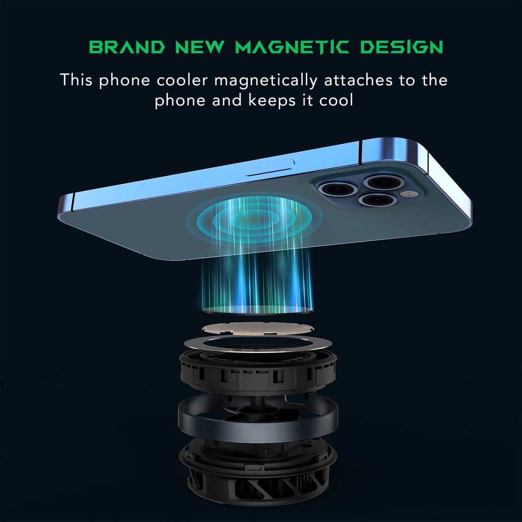 Quạt Tản Nhiệt Điện Thoại Từ Tính Black Shark Magnetic Cooler 【Lực hút 15N ◆ Giảm nhiệt tới 23℃ 】