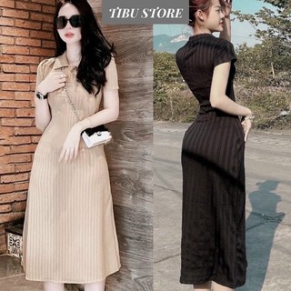 Đầm body dáng dài, Váy Maxi Polo Thun Mềm Mịn Đơn Giản Dễ Mặc Thời Trang Công Sở Hottrend 2023