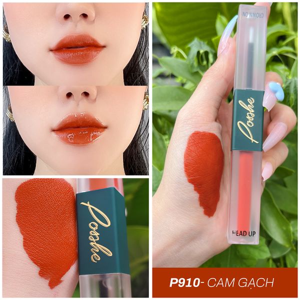 Son Posshe mẫu mới chính hãng, 2 đầu siêu lì, nhẹ môi, ko chì