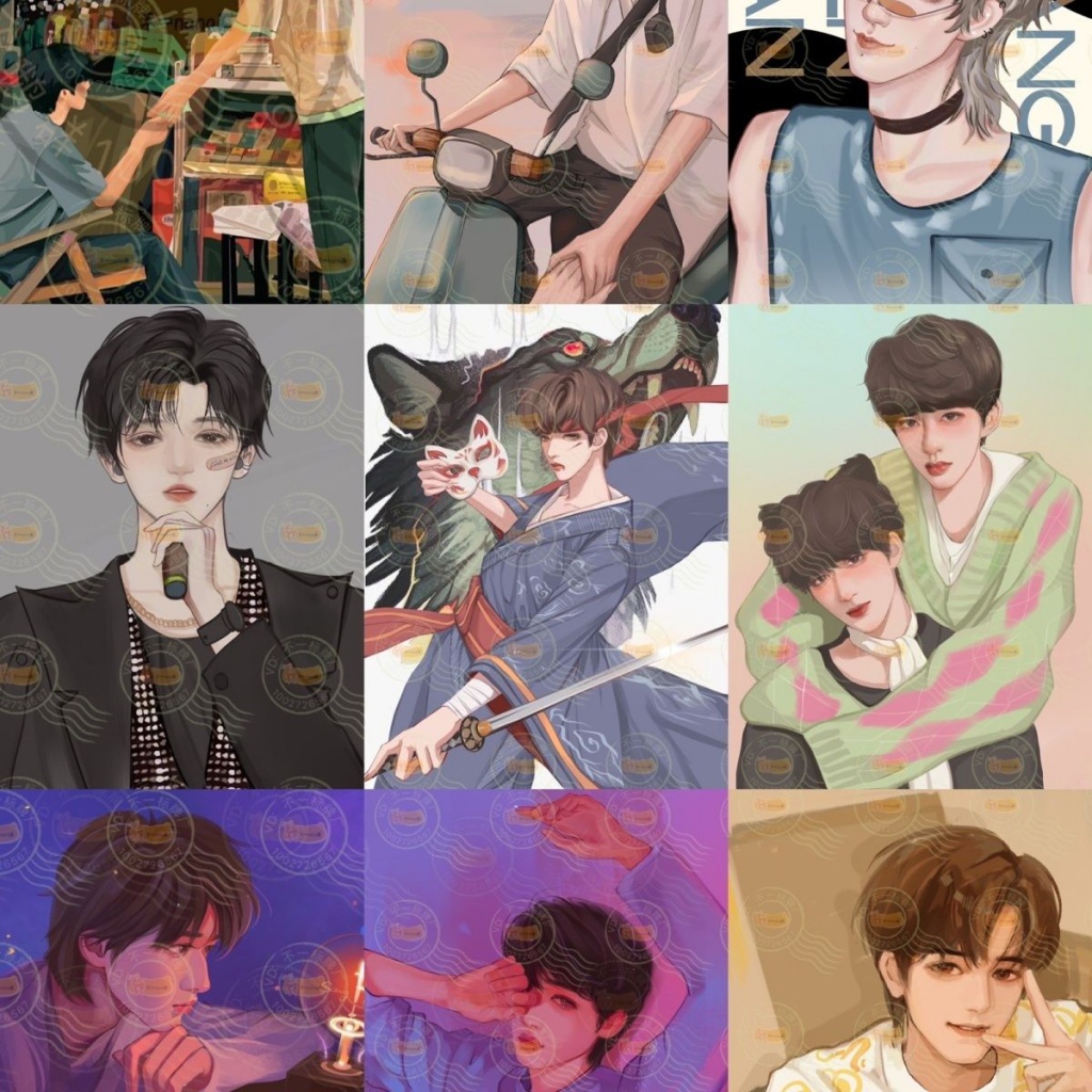 TNT Junior 9.9 Acrylic Stand Up Keyclasp Blind Box với khóa đứng