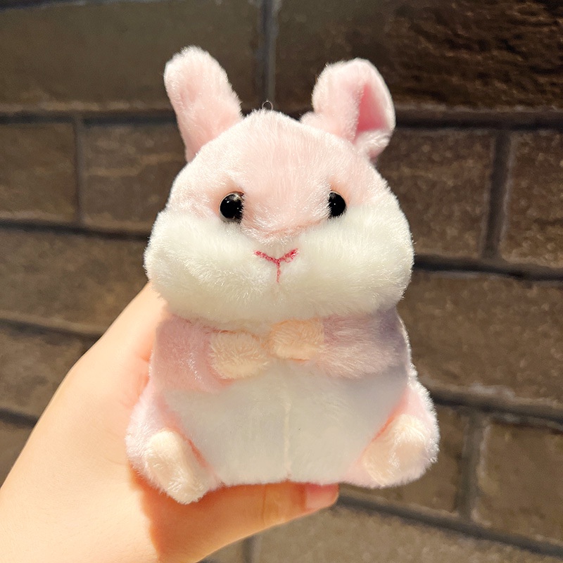 Móc Khóa Hình Chuột Hamster Nhồi Bông Mềm Mại Đáng Yêu