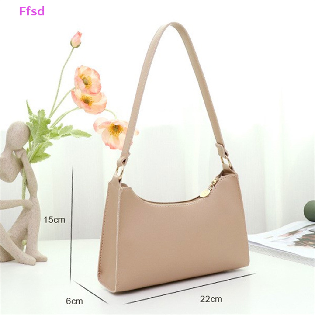 {Ffsd} Túi Xách Da PU Màu Trơn Thời Trang Cổ Điển Cho Nữ * Hàng Bán Chạy