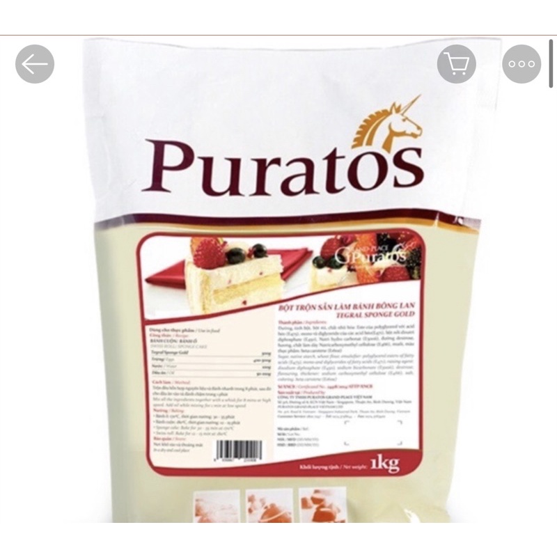 Bột bánh bông lan trộn sẵn Puratos