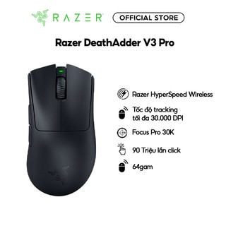 Chuột gaming không dây razer deathadder v3 pro | 30000 dpi | switch gen 3 | pin 90h