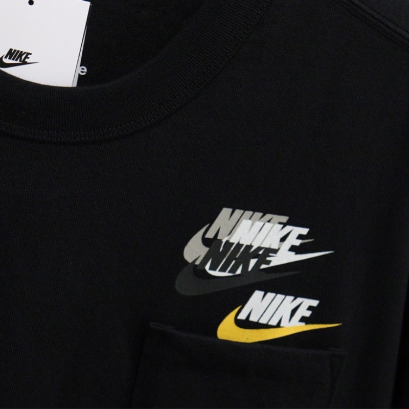 Áo Thun Thể Thao Nike 100% Nguyên Bản Tay Ngắn Phối Túi Thoải Mái Cho Nam