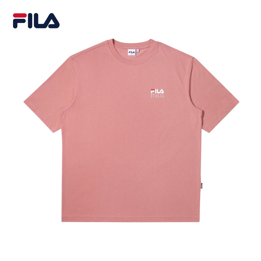 Áo thun tay ngắn thời trang unisex Fila Linear Italy Basic Loose Fit - FE2RSD5113X-DTP