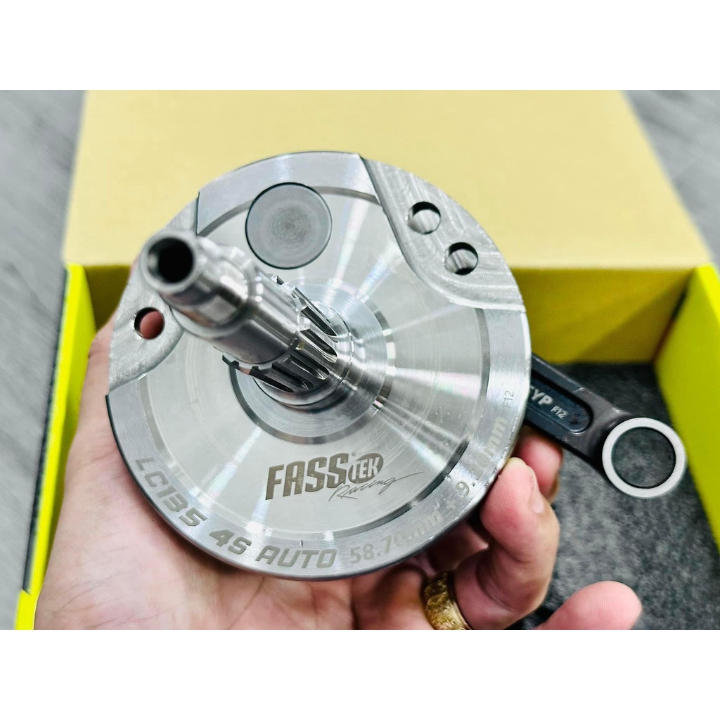 Dên FASSTEK RACING +4.65  tay 102 cho Exciter 135 CÔN TỰ ĐỘNG