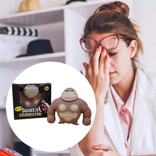 Simulation Gorilla Ape Stretchy Squishy Antistress Squeeze Elastic Monkey Toy