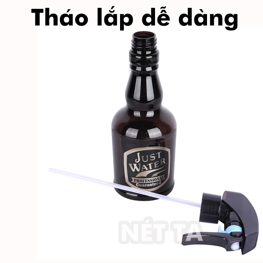 Bình xịt tóc Kemei barber chuyên nghiệp thiết kế nhựa cao cấp hàng tặng kèm khi mua sản phẩm