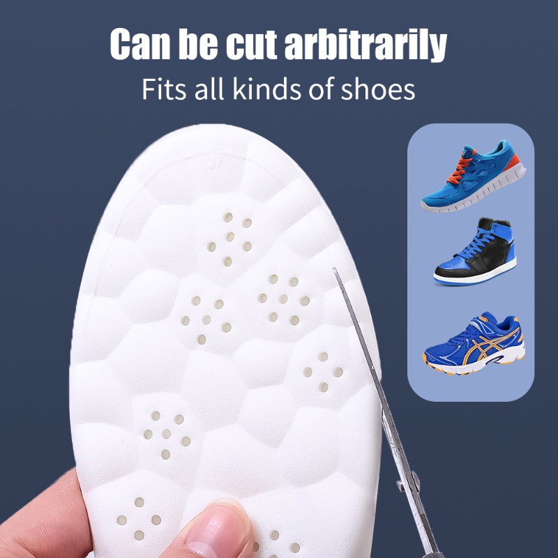Đế Lót Giày Mềm Mại Mát Xa Chân Cắt Được Cho Nam Và Nữ