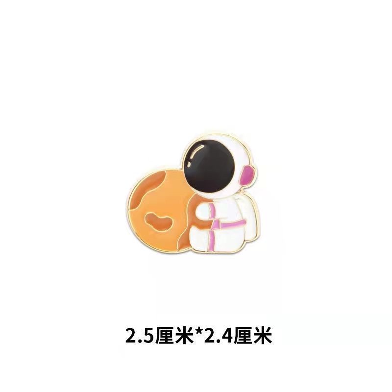 Ghim Cài Áo Hình Phi Hành Gia Bằng Kim Loại Phong Cách Nhật Bản Dễ Thương