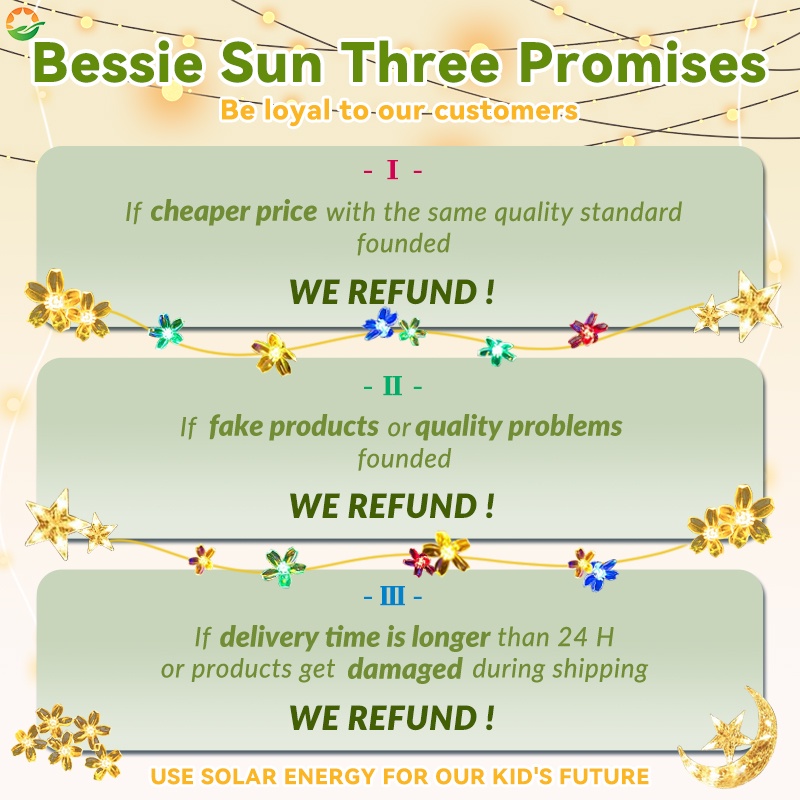 Bessie Sun Đèn sân cỏ chất lượng cao năng lượng mặt trời Đèn sân cỏ ánh sáng ngoài trời LED không thấm nước Sân vườn con đường quang cảnh Lampu Taman Đèn Halaman Ánh sáng