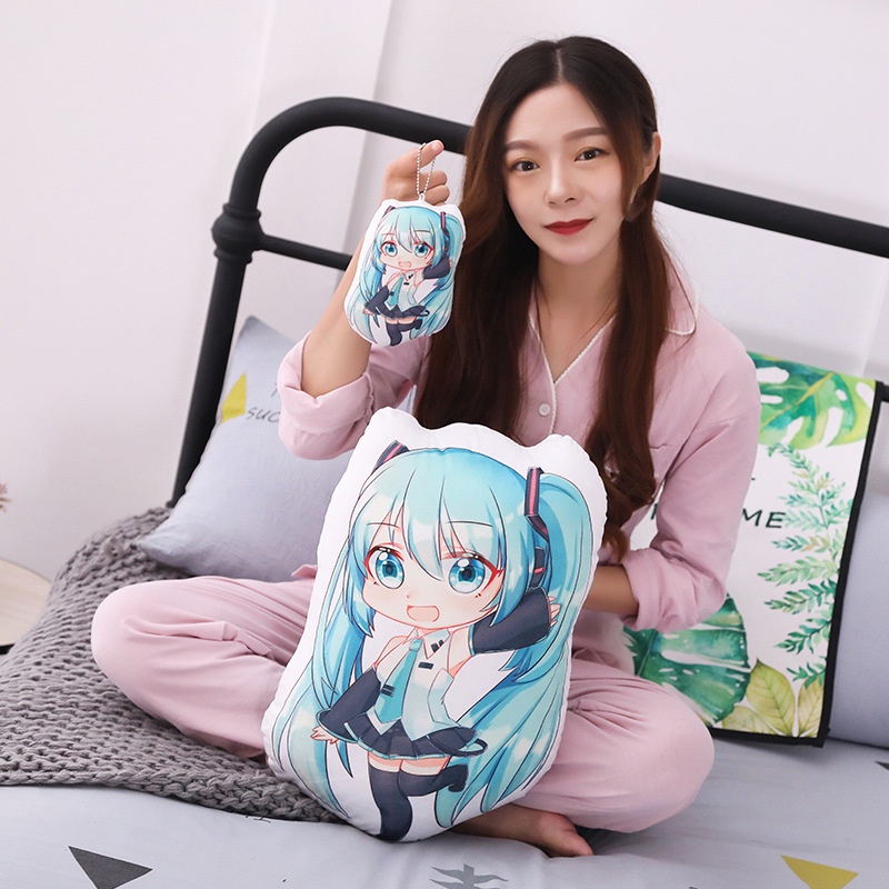Gối Nhồi Bông 42CM Hình Hatsune Miku Hoạt Hình Đáng Yêu Sáng Tạo Trang Trí Nhà Cửa