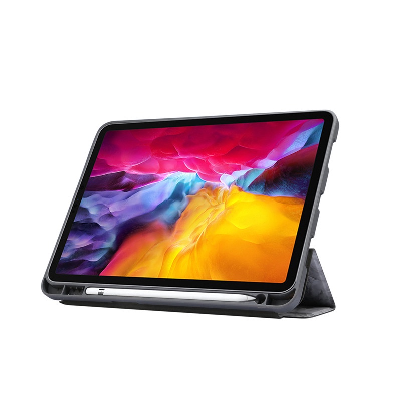 Bao Da Máy Tính Bảng Nắp Lật Kèm Ngăn Đựng Bút Tự Động Cho iPad Pro 11 10.5 9.7 inch 2022 2020 2019 2018 2016 Ốp