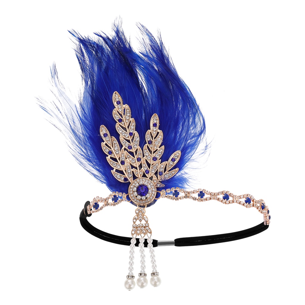 Băng Đô Cài Tóc YGT 1920s Đính Ngọc Trai Giả Thời Trang 20s