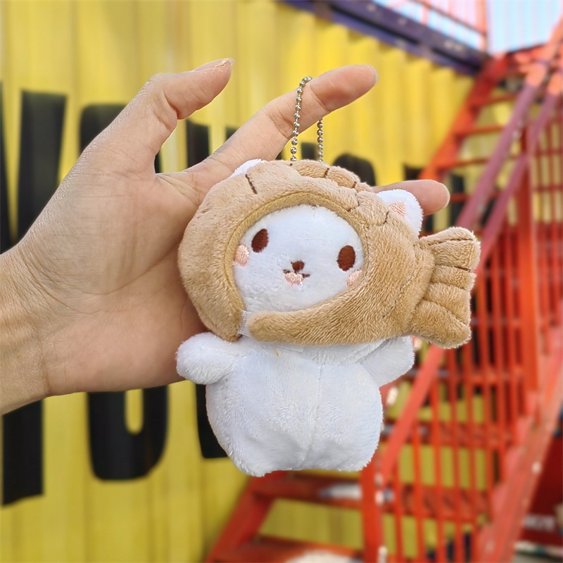 Móc Khóa Hình Mèo Kitty Nhồi Bông Dễ Thương Có Thể Tháo Rời