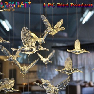 Pha lê Châu Âu Acrylic Hummingbird Pendent / Trần Nhà Đồ trang trí chim trong suốt / Trang trí động vật sân khấu trong suốt ánh sáng / Đạo cụ treo đám cưới
