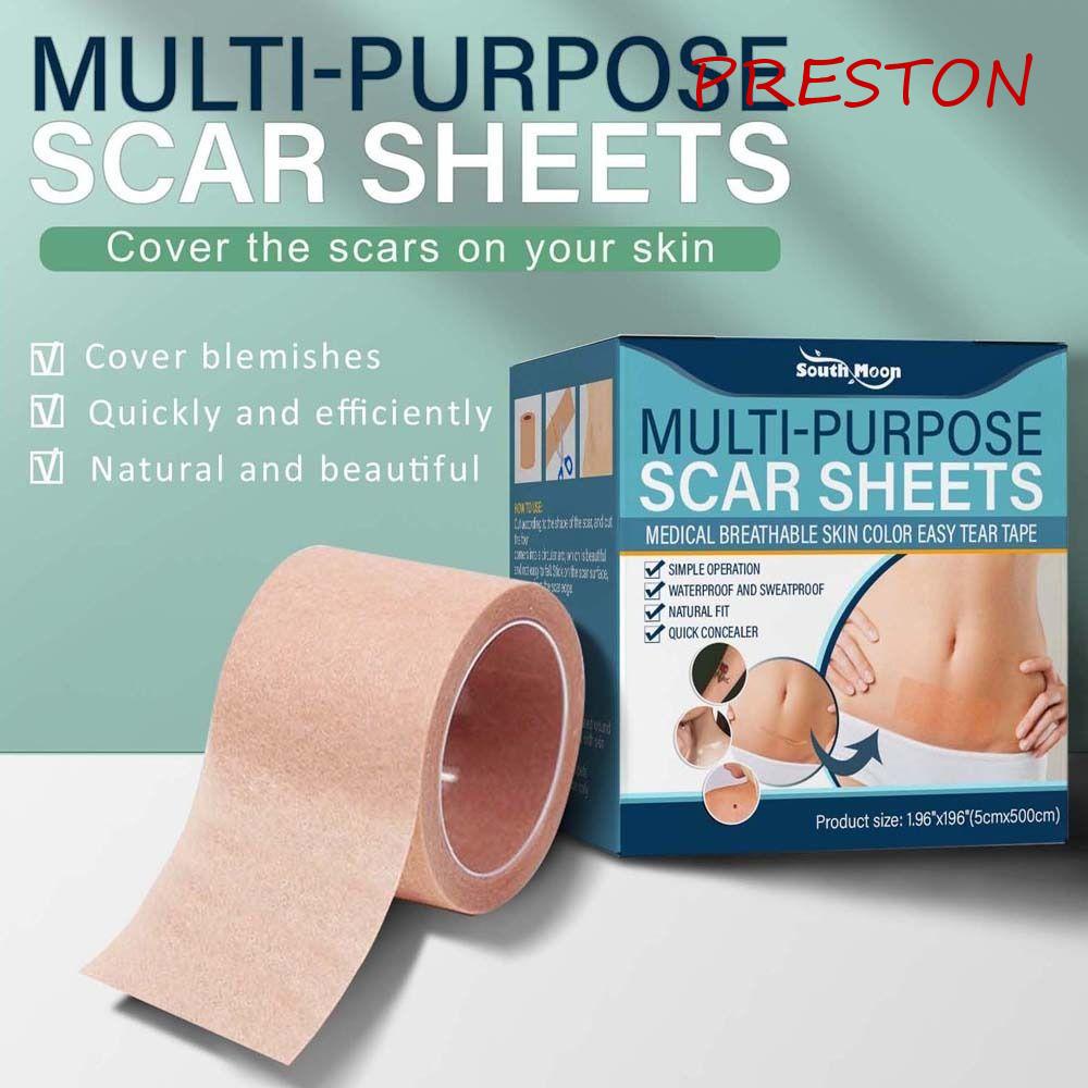 Miếng Dán Che Khuyết Điểm Sẹo PRESTON Chống Thấm Nước Có Thể Cắt Ra Dấu Vết Đen